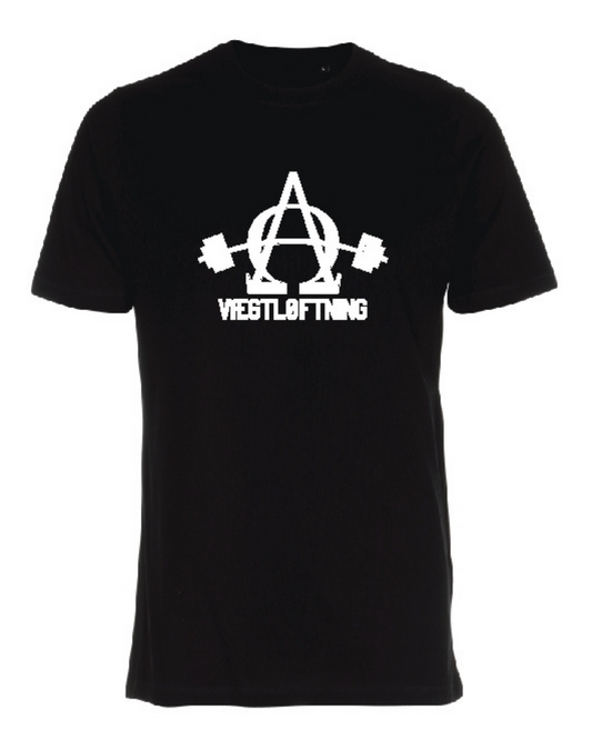 Alfa Omega Vægtløftning - T-shirt - Sort
