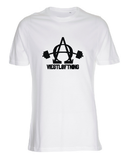 Alfa Omega Vægtløftning - T-shirt - Hvid